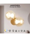 ANDRÓMEDA * APLIQUE 2L - ORO
